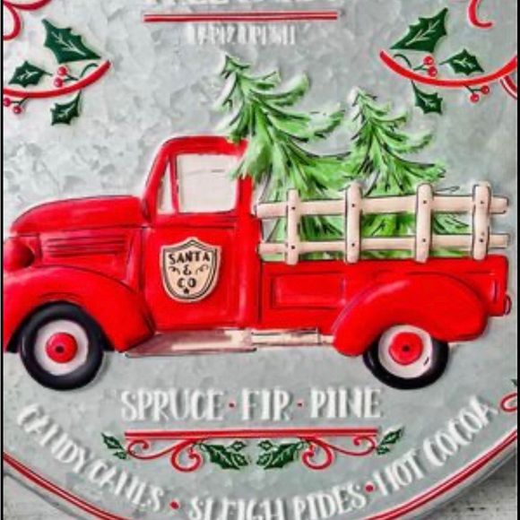 *Christmas Tree Farm Vintage Red Truck Sign - Picture 2 of 10